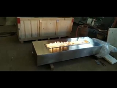 裏庭のための多機能の屋外の長方形の304ステンレス鋼の火ピットのテーブル