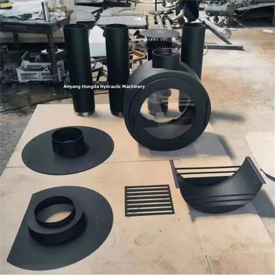 Indoor Double Panel Glass Hanging Wood Burning Stoves Suspended Fireplace