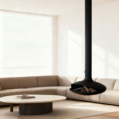 fireplace customized decorative suspended stove wood burning